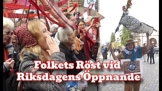 FOLKETS RÖST  vid RIKSDAGENS ÖPPNANDE 10 September 2024 [upl. by Adnarram126]