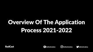 Overview Of The Clinical Radiology Application Process 20212022 [upl. by Aerdua]