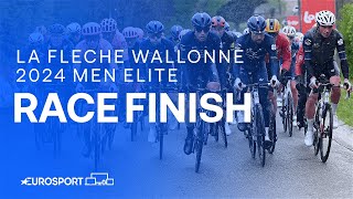 SIGNATURE WIN 🤩  2024 La Flèche Wallonne Men Elite Race Finish  Eurosport Cycling [upl. by Enoek]