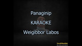 Panaginip KARAOKE Weigibbor Labos Original Key [upl. by Aimal800]