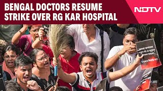 Kolkata Doctor Case  quotCompelled Toquot Bengal Doctors Resume Strike Over RG Kar Hospital Killing [upl. by Ngo]