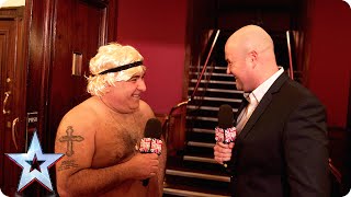 Backstage pass Stavros chats to impressionist Danny Posthill  Britains Got Talent 2015 [upl. by Whitebook]