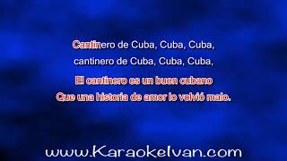 Sonora Cubanissima  Cantinero de cuba KARAOKE [upl. by Grishilde]