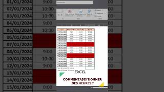 Excel Les Heures  Personnaliser Le Format pour Les Additionner [upl. by Accem]