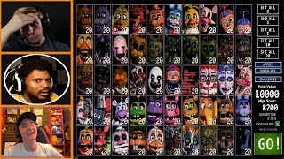 Lets Players Reaction To Trying 5020 Mode For The First Time  Fnaf Ultimate Custom Night [upl. by Aneehsar]