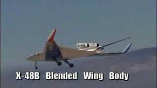 Boeing X48B Blended Wing Body first flight [upl. by Arzed]