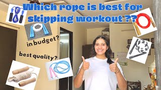 Which skipping rope is best for workout  Budget friendly  best quality [upl. by Aklog331]