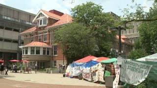 U of G demonstrators remain despite school’s fire safety order from Guelph Fire [upl. by Mirabel]