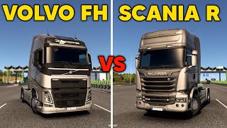 SCANIA R 730 VS VOLVO FH 750  Which is the Fastest  ETS2 [upl. by Enomor]