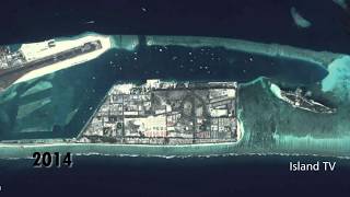 Hulhumale development time lapse from 2001 to 2018 [upl. by Anelis]