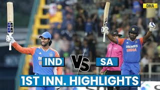 India Vs South Africa Highlights 4th T20 Sanju Samson Tilak Varma Slam Centuries IND Make 2831 [upl. by Hacim]