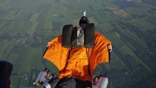 Jet Powered Wingsuit  Testflight 1 [upl. by Bowlds]