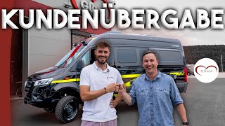 🔥 Kundenübergabe an sebswelt  Hymer Grand Canyon Crossover  Offroad Camper Van Mercedes [upl. by Dyanna528]