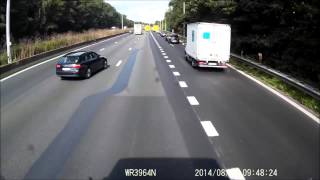 Car vs truck crash E40 Aalter Belgium [upl. by Helfand]