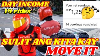 MOVE IT RIDER DAY INCOME amp INCENTIVES MOVE IT VLOG mototaxi moveit riders [upl. by Abbot]