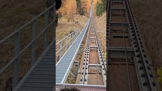 Funicular Muottas Muragl near Pontresina Switzerland [upl. by Gilli]