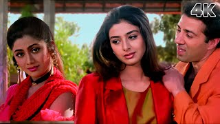 Saathiya Bin Tere Dil Mane Na 4K Video Song  Sunny Deol  Kumar Sanu  Tabu  Shilpa Shetty [upl. by Halil835]