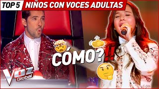 CONFUNDIERON sus voces con las de ADULTOS en La Voz Kids [upl. by Bouton654]