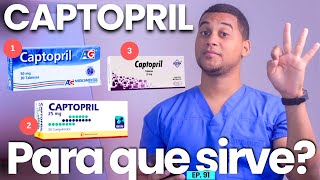 CAPTOPRIL PARA QUE SIRVE  3 COSAS [upl. by Leduar975]