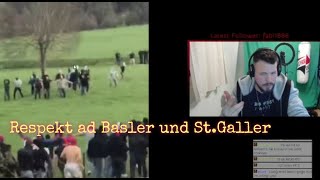 Reaction uf Basel geg Yb und SG Hooligan Fights part 1 [upl. by Osric756]