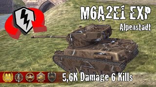 M6A2E1 EXP  56K Damage 6 Kills  WoT Blitz Replays [upl. by Thorvald]