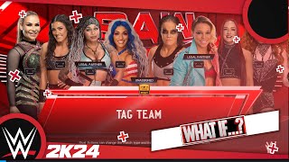 WWE raw 071024 WHAT IF  8 Womans Tag Match [upl. by Resaec]