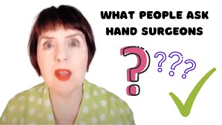 Most common questions people ask hand surgeon Dr Markison [upl. by Ynnavoig]