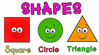 Learn Shapes of different types Name of shapes Shaps around us [upl. by Kinch663]