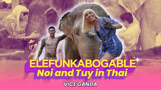 EleFUNkabogable Noi and Tuy in Thai  Vice Ganda [upl. by Rivard510]