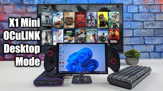 ONEXPLAYER X1 Mini OCuLink Desktop Mode 1440P Gaming Machine [upl. by Zap918]