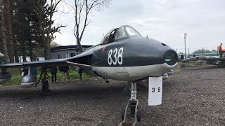 Bruntingthorpe  Hawker Hunter WT806 Start up engine run and shut down [upl. by Arikal]