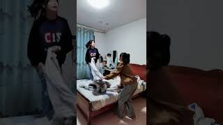 When twin sisters do household chores together funny comedy twin [upl. by Desimone]