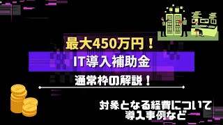 【IT導入補助金】通常枠で申請できる内容とは？ [upl. by Manya6]