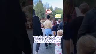 Justin Bieber and Jaxon Bieber spotted at Disneyland in California [upl. by Alyacim]