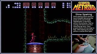 Super Metroid Shinesparking Tutorial [upl. by Gunning]