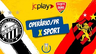 OPERÁRIO x SPORT pelo CAMPEONATO BRASILEIRO da SÉRIE B com a RÁDIO JORNAL [upl. by Ikceb856]