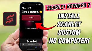 Install Scarlet Custom Cert  Developer on iOS No Computer [upl. by Cormier]