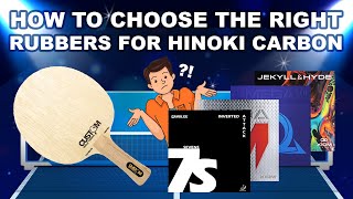 How To Choose Your Custom Table Tennis Premium Hinoki Carbon Blade amp Rubbers [upl. by Mavilia]