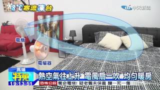 20141216中天新聞 電風扇＋電暖器！ 省電提高暖房效益 [upl. by Mollie]