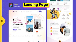 Responsive Web Design in Figma  Part1  Landing Page UI Design  Figma Masterclass [upl. by Weingartner]