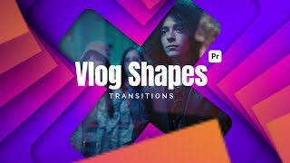 Vlog Shape Transitions  Premiere Pro Tutorial [upl. by Anyer]