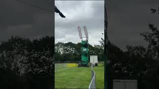 Even at a county fair I still find something that resembles a rollercoaster 🤣 zipline coaster [upl. by Hercules]