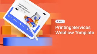 Print X  Printing Services Webflow Template  BRIX Templates [upl. by Krug572]