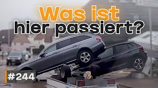 Irrer BMW Raser Spiegel abgefahren und HochwasserFolgen  GERMAN DASHCAM  244 [upl. by Nalyk]