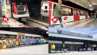 Barcelona Metro amp Rodalies Cercania  Week 40 2024  4K [upl. by Hadihsar]