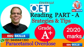 Edu Skills OET OET Reading Part  A Paracetamol Overdose Strategies amp tips9723 OET made easy [upl. by Chandal]