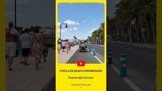 Pocillos Beach Promenade Walking or Cycling Tour in Puerto del Carmen Lanzarote [upl. by Applegate]