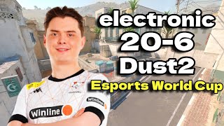 CS2 POV  Virtuspro electronic 206 vs Complexity Dust2 Esports World Cup 2024 [upl. by Bullis609]