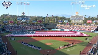 BSlades Stirring Rendition of the National Anthem at Dodger Stadium  July 4th 2024 [upl. by Mcmullan]