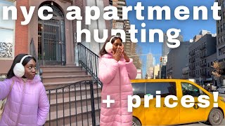 REALISTIC NYC APARTMENT HUNTING tours  prices Touring 4 Manhattan apartments between 28003000 [upl. by Ruon]